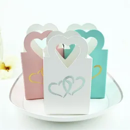 NOWY!!! Hollow Cut Heart Candy Box Walentynki Festiwal Wedding Party Cookies Candy Pojemnik RRA