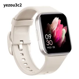Yezhou2 full touch wearable smart watch heart rate monitoring multi-function pedometer sports big screen touch watches with ring information reminder