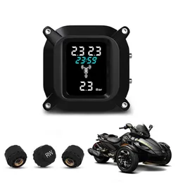 SMART MOTORCYCLE TPMS TRIKES TIRE Tryckmonitor System Bil Auto Security Alarm Systems Tire Pressure Varning för 3 Wheelers