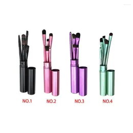Makeup Brushes 5st/Set Eye Brush Kit Foundation Eyebrow Shadow Portable Powder Professional Cosmetic Tool With Box