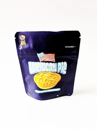 Carta da imballaggio American Pie 3.5g Odore Proof Plastica Mylar Edibles Backpack Boyz Runty Gelato Zerbert Special Borse a forma di fustumato Zip Otrqm