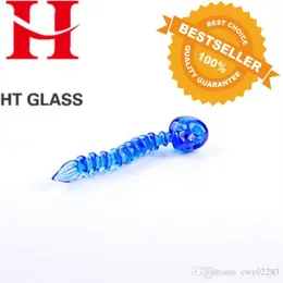 Hookahs Blue skull glass utensils Wholesale Glass Bongs Accessories, Glass Water Pipe Smoking,