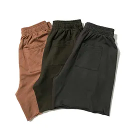 Shorts masculinos 19ssson shorts shorts moda shorts de cor sólida a melhor qualidade de algodão masculino cinza coloração verde temporada 6 shorts g230316