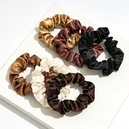 Sweet Satin Scrunchies fo Hair Women Hair Accessories Ponytail Holder Hair Rope Silky Elastic Hairbands DIY Rubber Bands