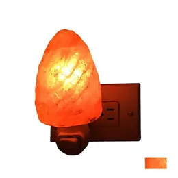 2016 Night Lights Himalayan Crystal Salt Lamp Table Bedroom Adornment Light Plug In Natural Air Ionizer Drop Delivery Lighting Indoor Dhpgw