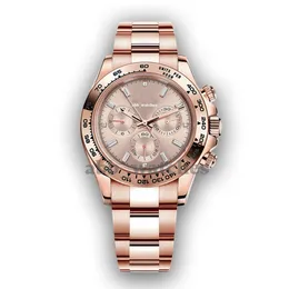 Abb_watches męskie zegarki klasyczne automatyczne zegarek mechaniczny 40 mm mistrza Rose Gold Watch Round Steel Stal ze stali nierdzewnej Model Business Folding Watches Prezenty