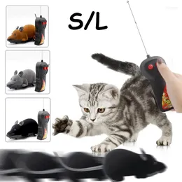 Toys de gato sem fio engraçado macho mouse movimento mecânico rato de controle remoto kitten suprimentos para animais de estimação