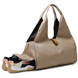 Duffle Bagss Новая дорожная сумка на короткие расстояния Большая вместительная складная сумка для покупок для занятий йогой и фитнесом ждет доставки 230316