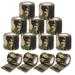 Other Tattoo Supplies 6122448pcs Camouflage Tattoo Grip Bandage Elastic Wraps Tapes Nonwoven Self-adhesive Finger Protection for Tattoo Machine Pen 230317