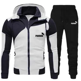 Tute da uomo Discovery Uomo Felpe con cerniera Felpa maschile Pantaloni sportivi Completo 2 pezzi Set di tute calde Capispalla Giacca con cappuccio 230317