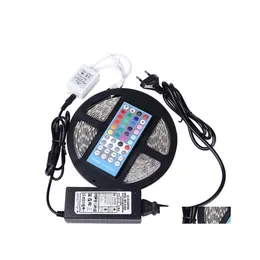 2016 Led Strips Price Strip Light Rgbw 5M 5050 Smd 300Led Waterproof Ip65 Add 44Key Controller 5A Power Supply With Retail Package Christ Dh06N