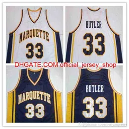 مخصص #33 Jimmy Butler #Dwyane Wade Marquette Golden Eagles College Basketball Jersey Custom أي رقم وأسم القمصان