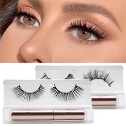 False Eyelashes Magnetic Set Waterproof Lasting Naturally Eyeliner Magnet Makeup Extension KitFalse