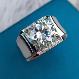 Кластерные кольца Moissanite 5 кольцевые модные сердца и стрелы вырезают украшения