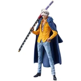 Action Toy Figures Japanese Anime Figur DXF Wano Country Trafalgar Law PVC Collection Model Dolls Toy for Gift 18cm 230316