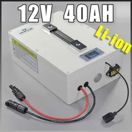 12 V 40AH Golfauto Lithium-Ionen-Batterie Elektromotter Bike Proteable Batterie 500W Elektrofahrrad Lithiumbatterie 12V Li-Ion Scooter