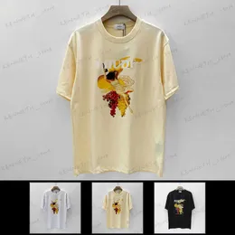 T-shirty męskie Rh Limited Rhude Leisure High Street Hip-Hop Summer Nowy luźny okrągły szyjka T-shirt T230317