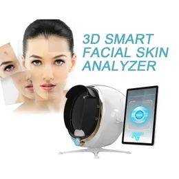 Analizzatore di test cutaneo professionale 3D Dispositivo di analisi dello scanner facciale Ai Sistema di diagnosi di analisi della pelle intelligente con spedizione gratuita
