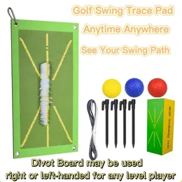 Andra golfprodukter Divot Board Low Point och Swing Path Trainer Omedelbar feedback Trace Pad Var som helst Se din 230316