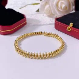 Clash -serie Bracelet voor vrouwontwerper voor man Gold Pated 18K T0P Kwaliteit Officiële reproducties Mode luxe klassieke stijl Luxe sieraden Prachtig geschenk 001