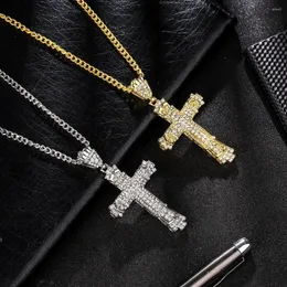 Collane a pendente Accessori hip hop collana cristallina maschile Gesù pezzo per donne
