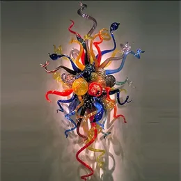 BLOUN GLASS Vägglampor Customzied Colored Murano Glass Modern Art LED Wall Sconce Light for El Decor183k