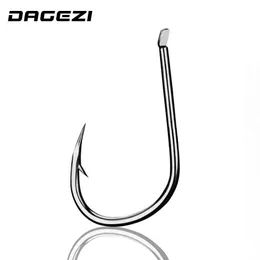 Haczyki rybackie dagezi 100pcs/działka 6# -15# wysokie stal węglowa haczy rybne haczy rybne trwałe pesca haczyek rybacki P230317