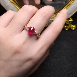 Ringos de cluster corundum vermelho jóias de cor para mulheres moda anilos regalos para mujer aro de luz bijoux femme