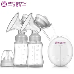 Bröstpumpar baby matningbilateral pump baby flaska levererar elektrisk mjölkekstraktare s USB -driven bröstfoder