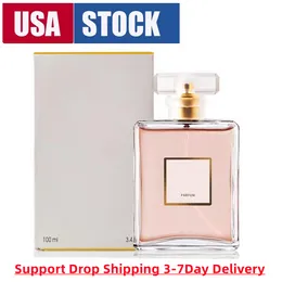 EUA 3-7 dias úteis de entrega rápida Fragrância da marca Mulher Edpeau de Toilette 100ml Fragrâncias de Perfume de Colônia Alta Versão Mais Alta