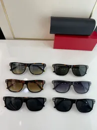 Homem óculos de sol para mulheres mais recentes vendas de moda de sol óculos de sol mensagens Gafas de sol Glass UV400 lente com caixa de correspondência aleatória 0357 00