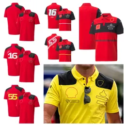 2022 2023 New F1 racing suit team short sleeve lapel T-shirt men and women summer work clothes custom POLO shirt