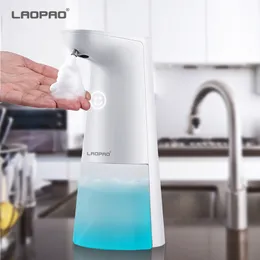 Liquid Soap Dispenser LAOPAO Touchless Automatic Liquid Soap Dispenser Induction Foaming Hand Washing Device For Kitchen Bathroom Hand Washer Smart 230317