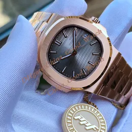 Super PPF Fabryka V5 zegarki 40 mm samookrywanie Cal.324 Automatyczny ruch zegarek brązowy pokrętło Rose Gold 904L Bransoletka ze stali nierdzewnej Sports Transparentnie