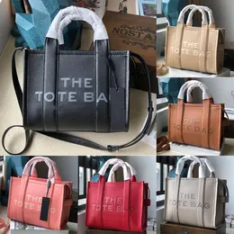 The Leather Tote Bag Marc Womens Handbag Debossed Signature Branding Totes Borse Spalla Crossbody Colorblock Borse Canvas Grandi borse Jobobs zaino borse portafoglio
