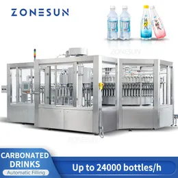 ゾーンサンフルオートマティックウォーター充填機24000 bphペットボトル炭酸飲料製造大量生産ラインズ-afmc