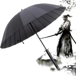 傘のクリエイティブサムライロングハンドルソード傘強強い風の太陽雨ストレートビジネスメンズパラガス