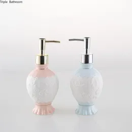 Sıvı Sabun Dispenser 1 PC 300ml Sıvı Losyon Şişeleri İskandinav Stili Seramik Seramik Dispenser El Sabun Bilek Bandı El Dispenser Banyo Malzemeleri 230317