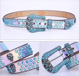 Bälten för kvinnor Designer Luxury Mens Belt Crystal Letter Skull Delicate Ceinture Leather Födelsedag Bekväm roman Letter Designer Bälten Retro Shiny YD024 Q2