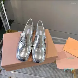 2023-Sandalen Casual Designer Mode Frauen Schuhe Silber Patent Leder Runde Kappe Riemchen High Heels Stiletto Stripper Sandalen