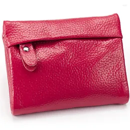 Wallets 20PCS/LOT Female Leather Small Short Wallet Women Soft Slim Purse Mini Clutch Bag Portefeuille Homme