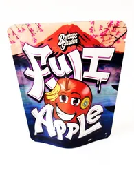 تعبئة ورق fuit Apple 3.5g برائحة البلاستيك mylar edibles packpack boyz runty gelato Zerbert die die cut على شكل zippe ot5gw