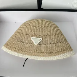 Designer Ball Caps Kvinnors inverterad triangelfärgad is Silk Bucket Sticked Fisherman Summer Sunshade Sunscreen Dome Sun Basin Baseball Hat