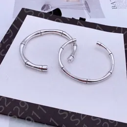 Designer Branded Cuff Bracelets Women Bamboo Joint Bangle Luxury Designer Letter Jewelry 18K Gold Plated Stainless Steel Wedding Bangles