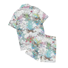 Męskie dresy męskie mody geometryczne nadruk koszulka do kręgli hawaje kwiatowe swobodne koszule mężczyźni szczupły fit krótkie rękawie designerskie szorty mody letnie ubranie