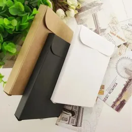 Greeting Cards 50Pcs Blank Kraft Paper Envelope Packaging Box For Postcard Po Box Greeting Card Packing Cardboard Box 15.5*10.8*1.5cm 230317