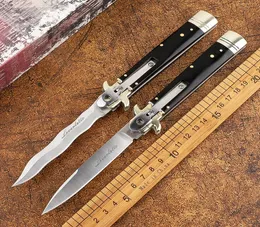 Italy 9 inch mafia automatic knife folding quick open field survival tool outdoor tactical hunting folding knife outdoor survi5206553