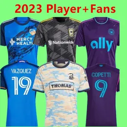 2023 FC Cincinnati Charlotte Soccer Jerseys 23 24 Columbus Philadelphia Union Crew Home Away Football Shirt SIZE Fans Player Version Men