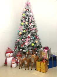 Dekoracje świąteczne dekoracje drzew 1.2/1,5/1,8 m dla domu Arbol de Navidad Con luz LED Sapin Noel Arvore Natal