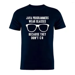 Men's T Shirts 2023 Shirt Programmer Developer Coder Joke Java C Funny Silhouette Artwork Gift Tee